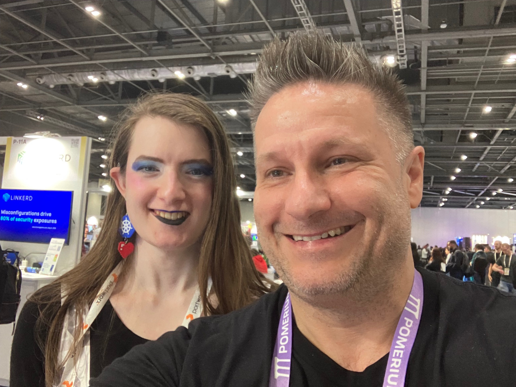 Me and Hazel Weakly at KubeCon EU