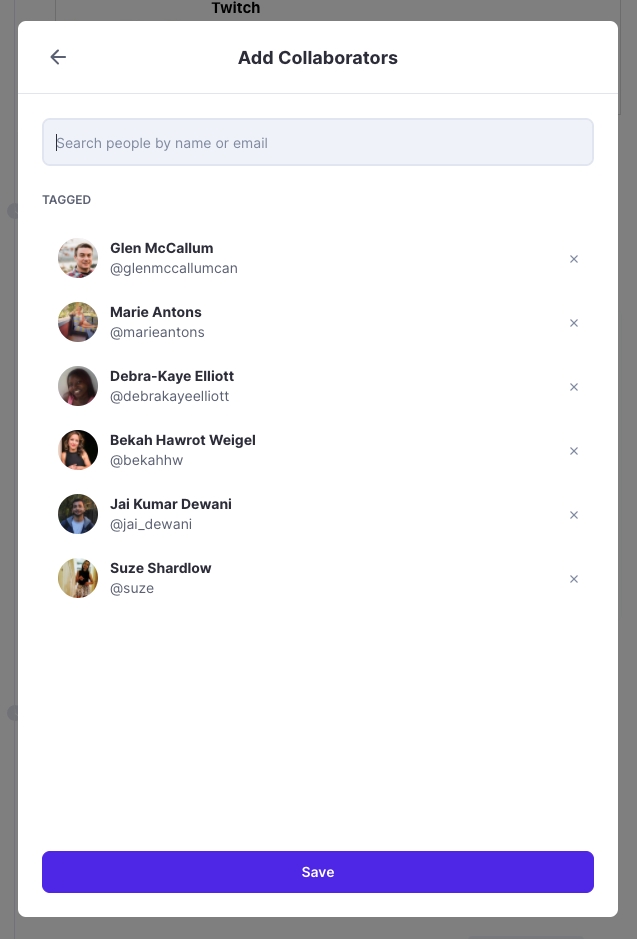Polywork add collaborators